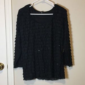 Notations Woman Sparkle Top, Size 2X